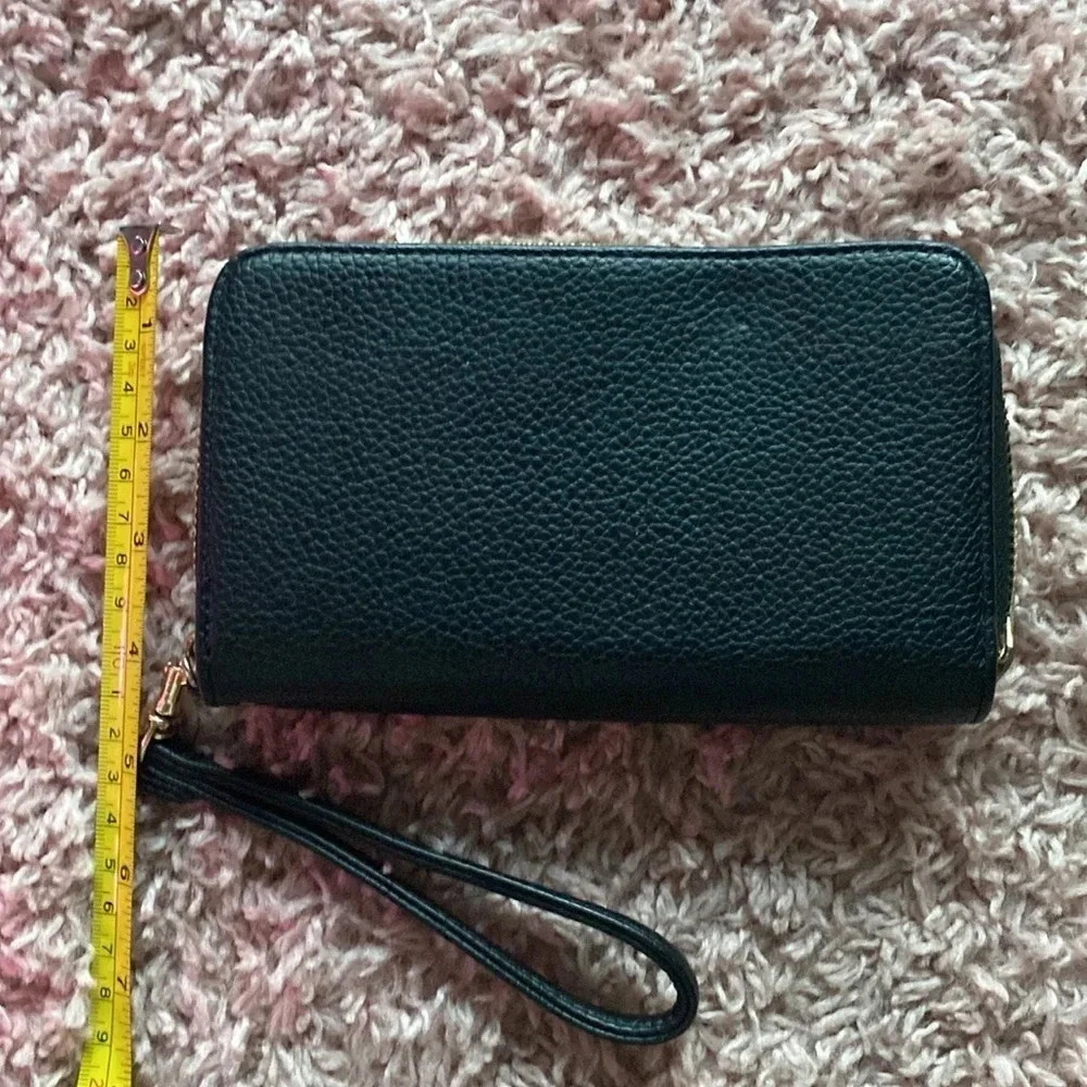 Black Faux Leather Wristlet - Picture 5 of 5